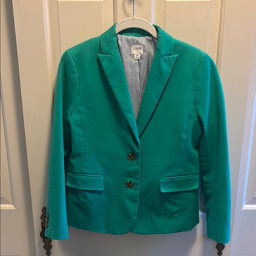 J. Crew Factory Women's Green Blazer